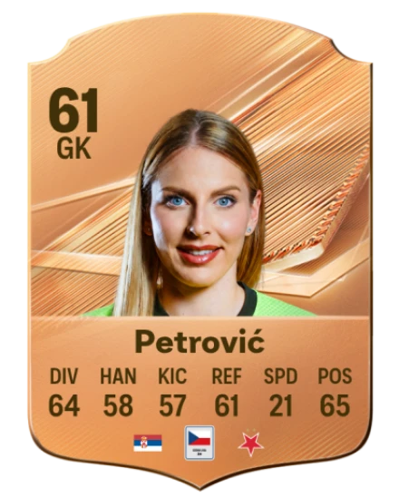 Card Jovana Petrović 61, official EA preview