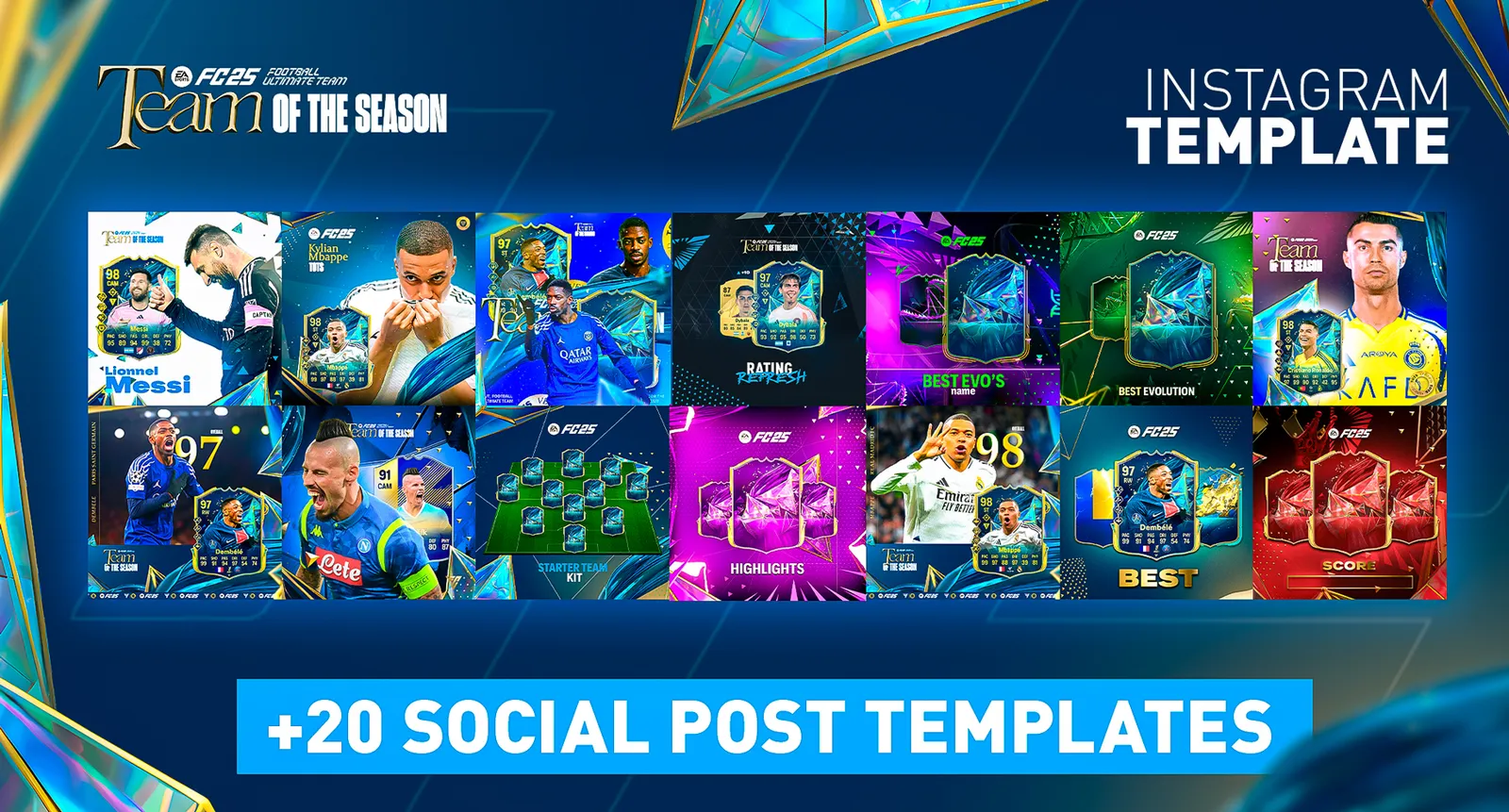 🎮 Das komplette FIFA 25 GFX-Paket für TOTS-Creator (über 7000 Assets)